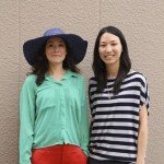 写真：マイア・ヒラサワさんとスウェーデンライターaiko